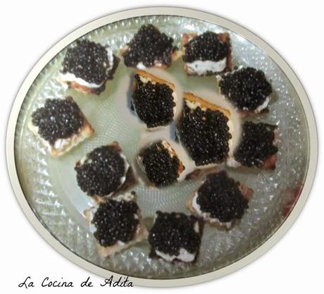 Canapés de caviar