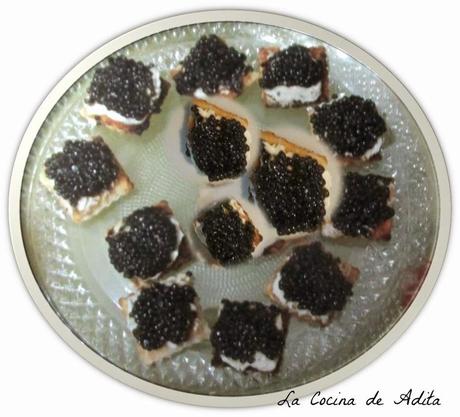 Canapés de caviar