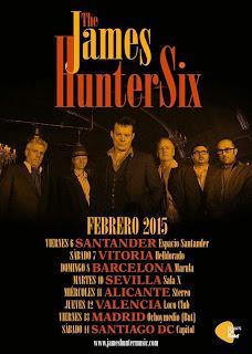 Gira española de The James Hunter Six en febrero