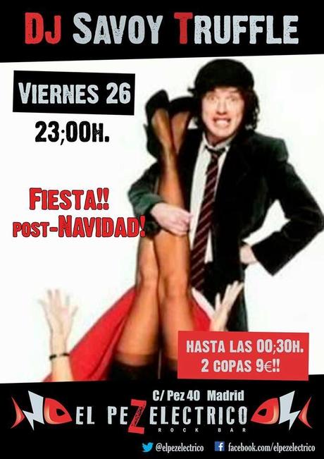 Pinchada sideral post-navideña de Dj Savoy Truffle en el Pez Eléctrico.