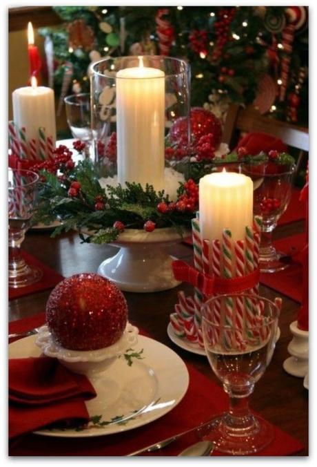Ideas de decoración para las mesas en Navidad