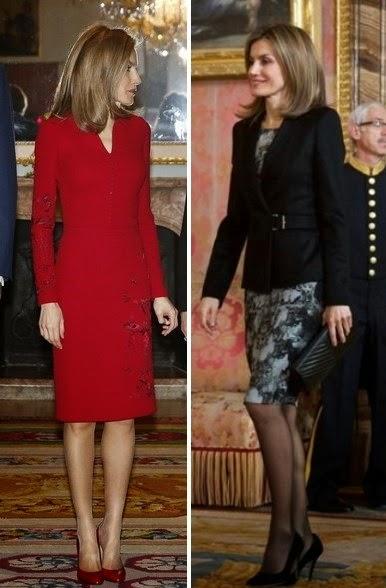 Dña. Letizia apuesta al rojo de Varela y al negro de Boss