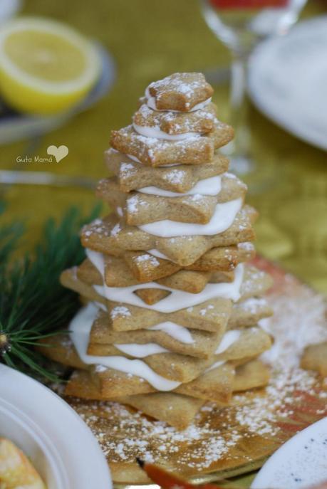 Centro de mesa comestible: Árbol de galletas