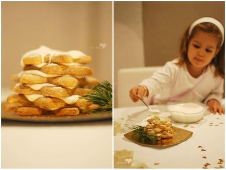 Centro de mesa comestible: Árbol de galletas