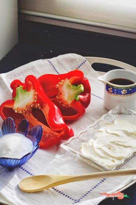 Canapés de Pimientos Caramelizados
