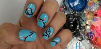 Un diseño de uñas navideño muy fácil. Maquillaje en Marsala para fin de año