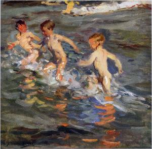 Niños en la playa - J. Sorolla