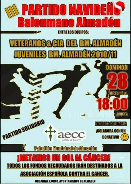 Partido solidario Balonmano Almadén a beneficio de AECC