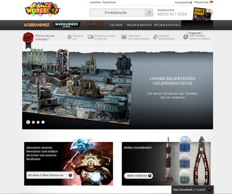 Forge World en la web de GW:Aparece y se va.