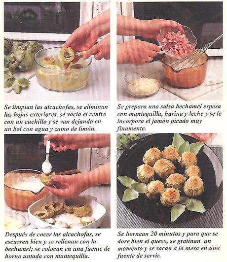 ALCACHOFAS RELLENAS CON JAMON