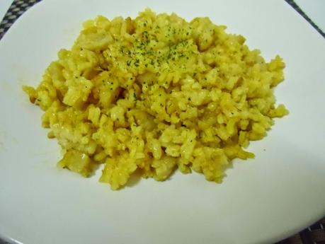 Arroz con rosada y calabacín