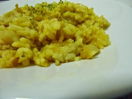 Arroz con rosada y calabacín