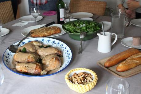 Pollo al horno con salsa de manzana Pollo al horno con salsa de manzana
