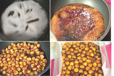 TURRÓN DE CHOCOLATE CON  AOVE Y PRALINÉ DE AVELLANAS #ASALTABLOGS