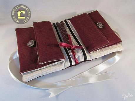 Joyero de viaje con telas japonesas Joyero de viaje con telas japonesas