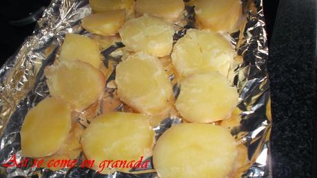 Souffle de patatas, langostinos y alioli {reto #ElAsaltablog invisible}