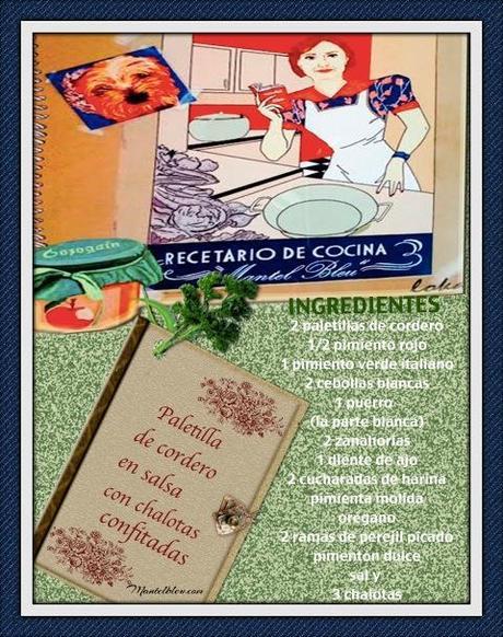 Paletilla de cordero en salsa con chalotas confitadas Paletilla de cordero en salsa con chalotas confitadas