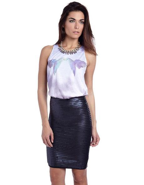 Como combinar faldas de lentejuelas Como combinar faldas de lentejuelas