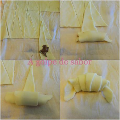 Mini Croisants de chocolate