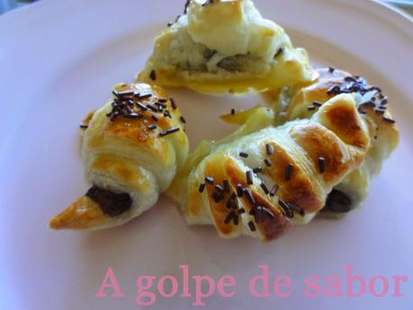 Mini Croisants de chocolate