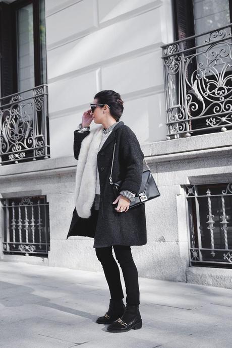 Faux_Fur_Scarf-Miandco_Coat-Plaid_Shirt-Layers-Chained_Boots-Outfits-Street_Style-French_Braid-20