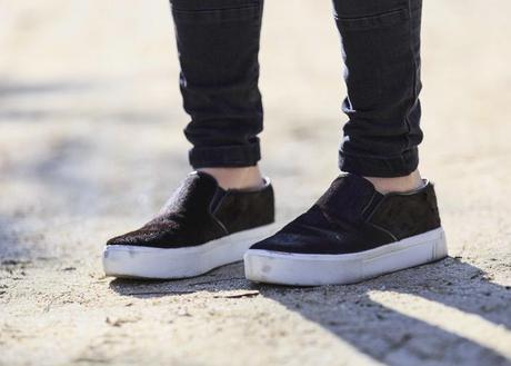 street style barbara crespo hake jacket military the corner shop slip on fashion blogger outfit blog de moda