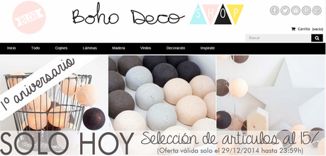 1er Aniversario BOHO DECO SHOP! Nueva web, SORTEO y muchas sorpresas más! 1er Aniversario BOHO DECO SHOP! Nueva web, SORTEO y muchas sorpresas más!