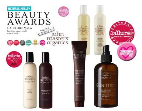 Premios para la cosmética natural John Masters Organics