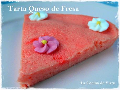 Tarta de queso de Fresa