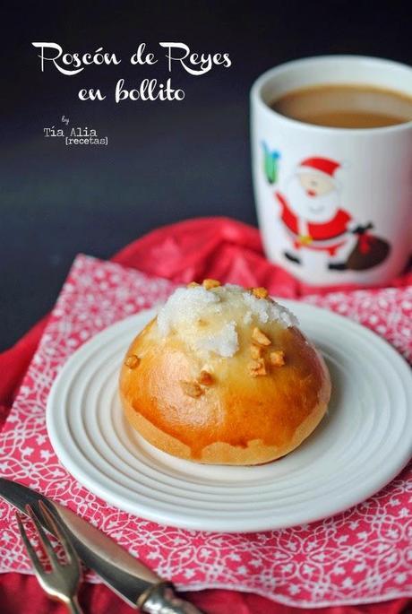 Roscón de reyes en bollito [con masa madre]