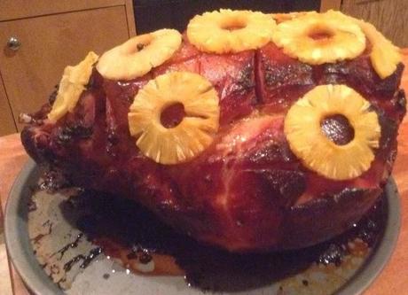 JAMÓN CON PIÑA AL HORNO