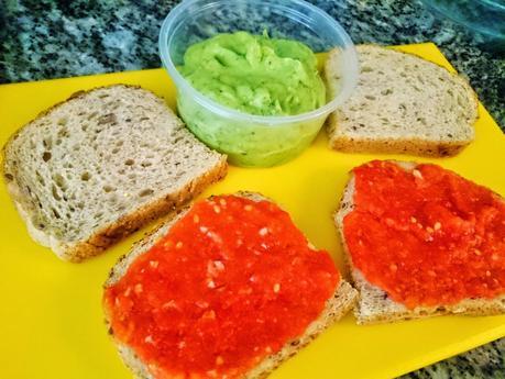 Sandwich de pollo vegano