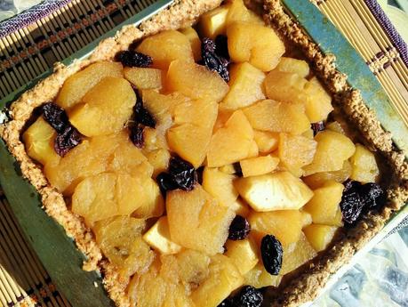 Tarta de manzana vegana