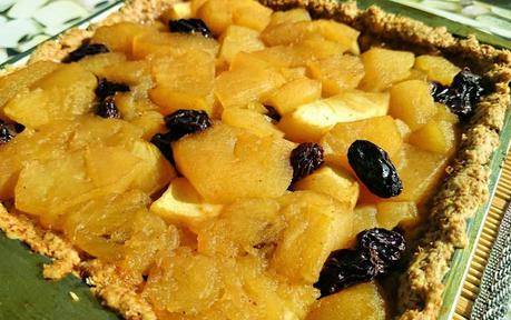 Tarta de manzana vegana