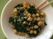 Quinoa garbanzos kale