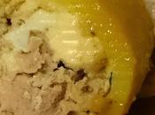 Calamares rellenos salsa almendras