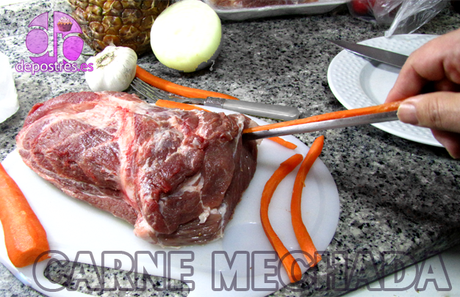 CARNE MECHADA EN OLLA GM