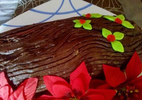 Tronco de Navidad Relleno de Nata