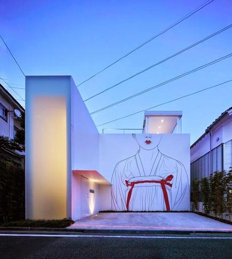 Fachadas contemporáneas con dibujos japoneses clásicos