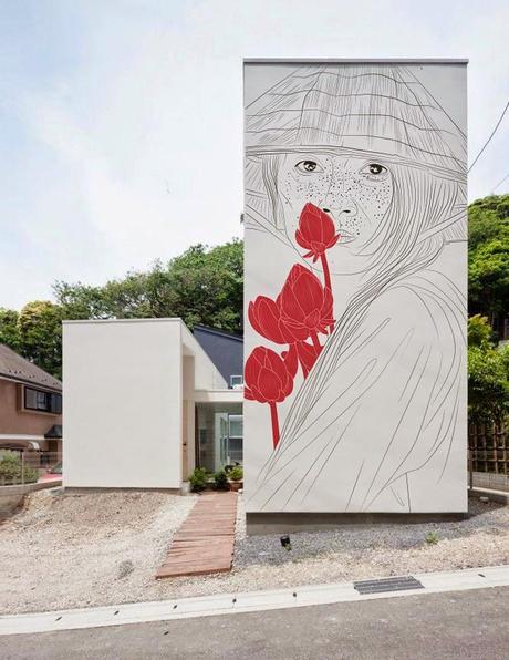 Fachadas contemporáneas con dibujos japoneses clásicos