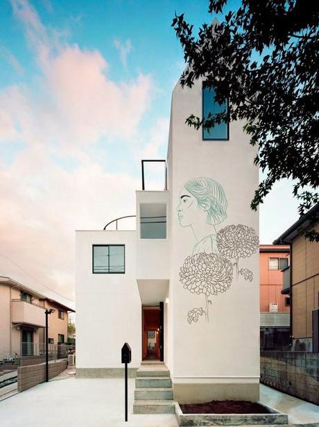 Fachadas contemporáneas con dibujos japoneses clásicos Fachadas contemporáneas con dibujos japoneses clásicos