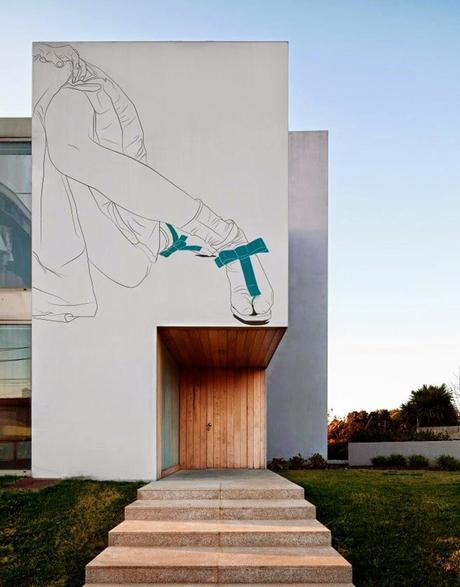 Fachadas contemporáneas con dibujos japoneses clásicos Fachadas contemporáneas con dibujos japoneses clásicos