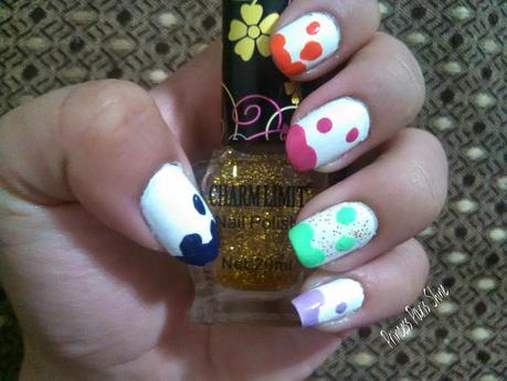 Uñas chorreadas (dripping paint nails)