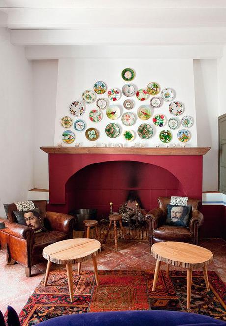 Eugenia Silva en su casa de Extremadura