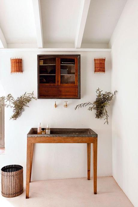 Eugenia Silva en su casa de Extremadura