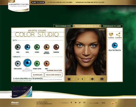 Triunfando con mis lentillas Air Optix Colors app web lentillas