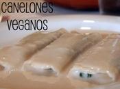 Canelones veganos espinacas champiñones