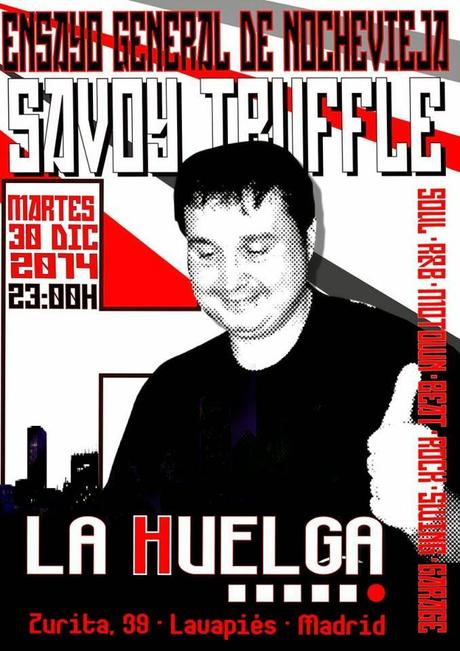 Pinchada 100% Black de Dj Savoy Truffle en La Huelga de Lavapiés.