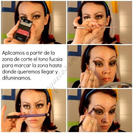 Maquillaje 11: Ahumado en negro y fucsia