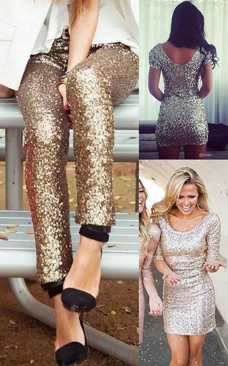 Lentejuelas y metalizados para fin de año